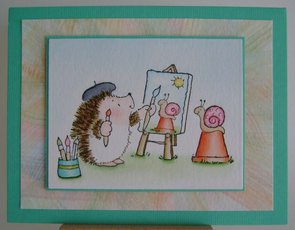 hedgie painting snail 