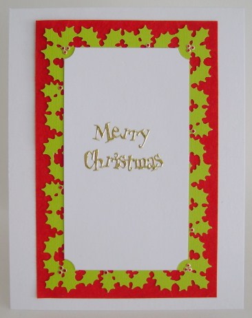 candycaneteddyinside inside of teddy card with holly punched border