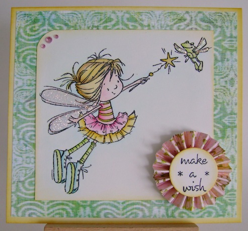 makeawishfairy fairy with frog and make a wish sentiment