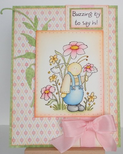 Card with Inky Antics Bumbly Bee