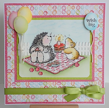 penny black hedgie birthday birthday card with penny black hedgie and mouse