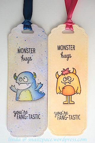 copyright linda snailzpace.wordpress.com.AEmonsterbookmarks