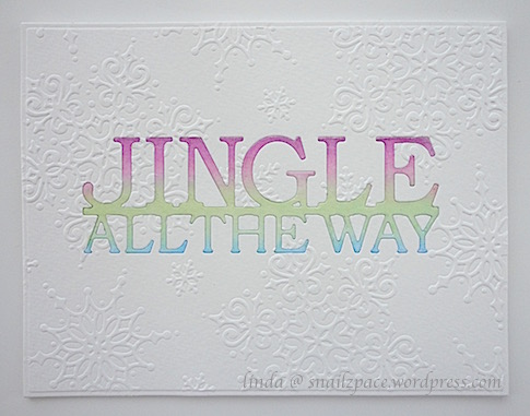 copyright linda @ snailzpace.wordpress.com jinglebelles ombre