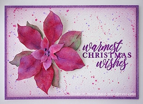 copyright linda @ snailzpace.wordpress.com IO poinsettia