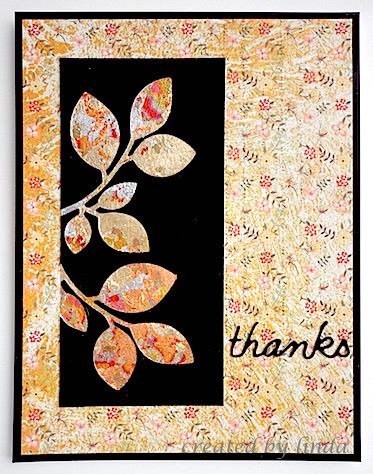 paper smooches leaves.copyright linda @ snailzpace.wordpress.com