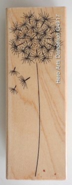 Hero Arts dandelion stamp-1