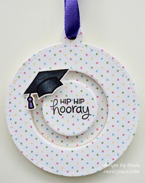 graduation spinning cap tag