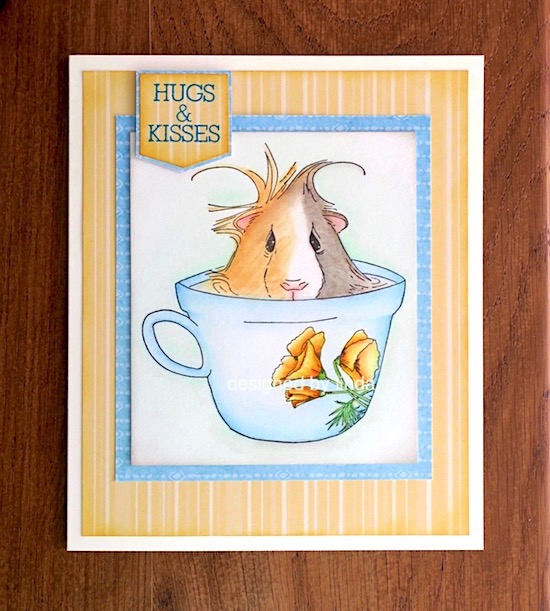 guina pig in teacup copyright linda snailzpace.com