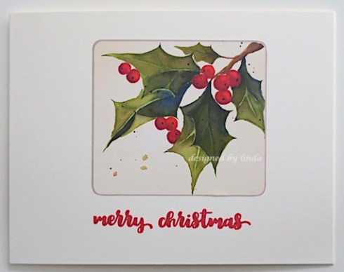 sticker christmas cards