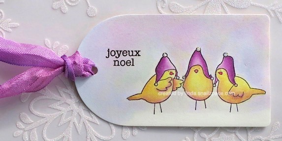 three French hens tag copyright linda snailzpace.com