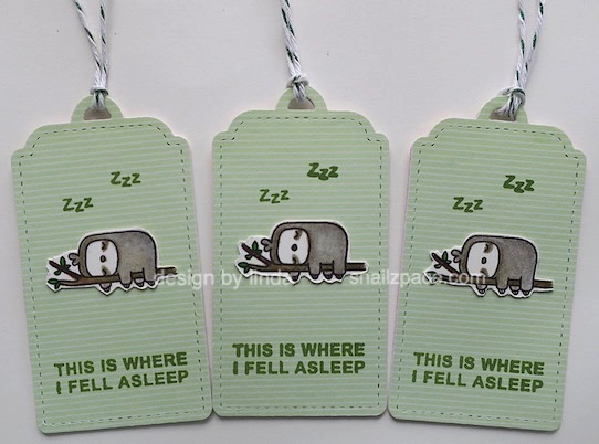 painted sloth bookmarks