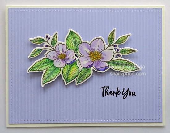 four floral thank you cards copyright linda snailzpace.com