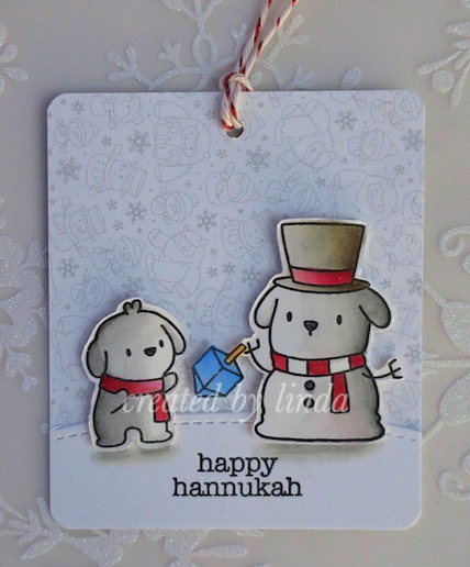 happy Hanukah tag for day 2 Ellen Hutson tag challenge 2021 copyright linda snailzpace.com