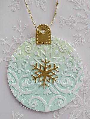 snowflake tags for Ellen Hutson's twelve tags challenge 2021